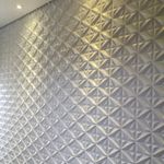 Placa 3d aplicada em parede