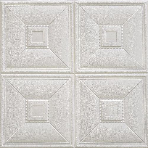 Placa Painel 3D de Espuma Autoadesivo para Revestimento 70 x 70 cm - Modelo: Clássico