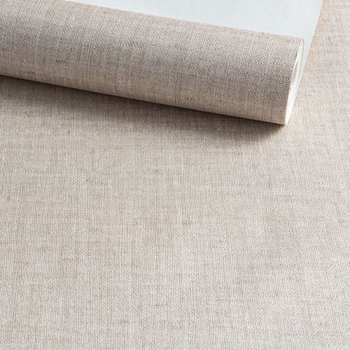 Papel de Parede Decoratto Bege Texturizado Liso - Medidas: 10 metros x 53 cm