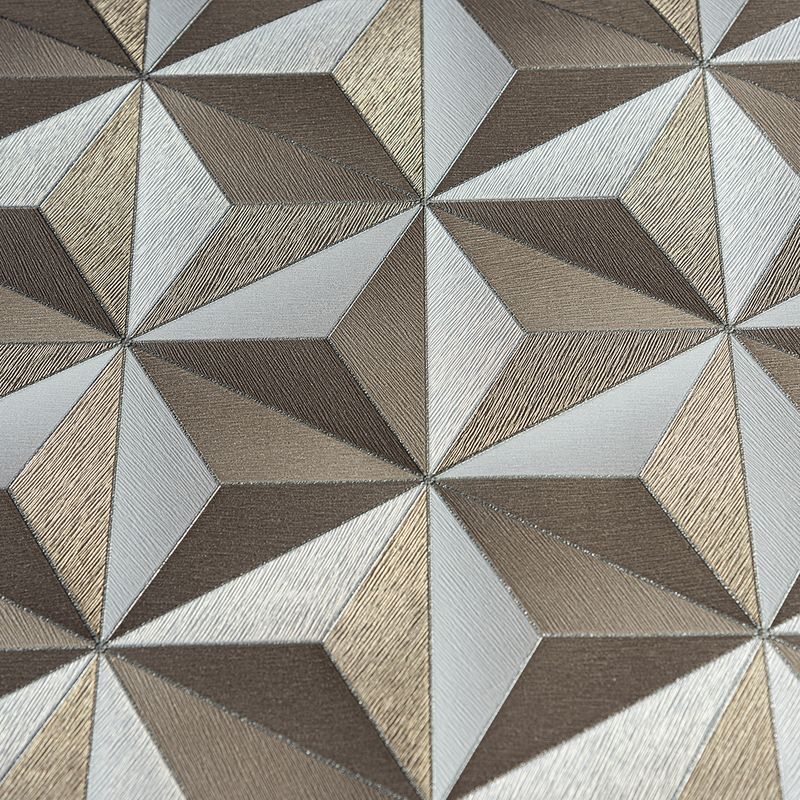 zoom-em-imagem-utilizada-Papel-de-Parede-3D-Bronze-Geometrico-Decoratto