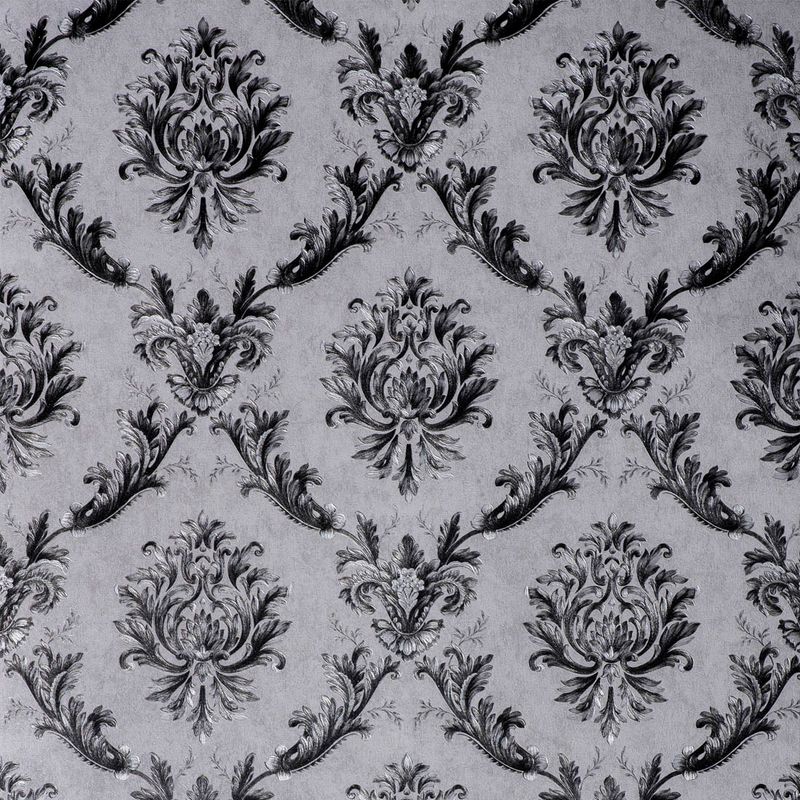 Tema-de-papel-de-parede-cinza--arabesco-decoratto