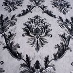 Imagens-de-flores-de-papel-de-parede-adesivo-decorrato-arabeco--cinza-e-preto-