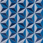 Papel-de-parede-geometrico-cubos-tridimensional-azul