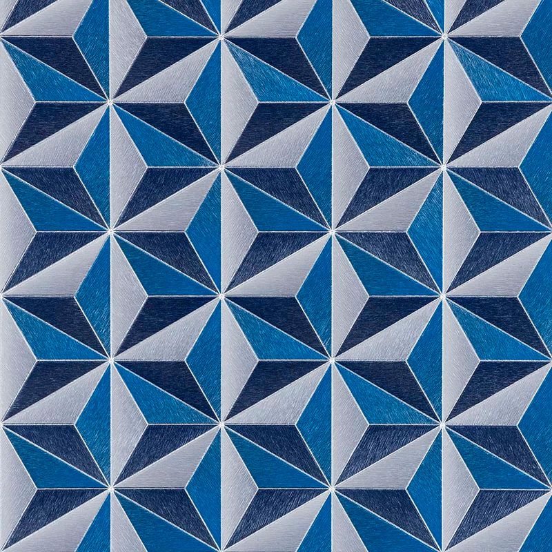 Papel-de-parede-geometrico-cubos-tridimensional-azul