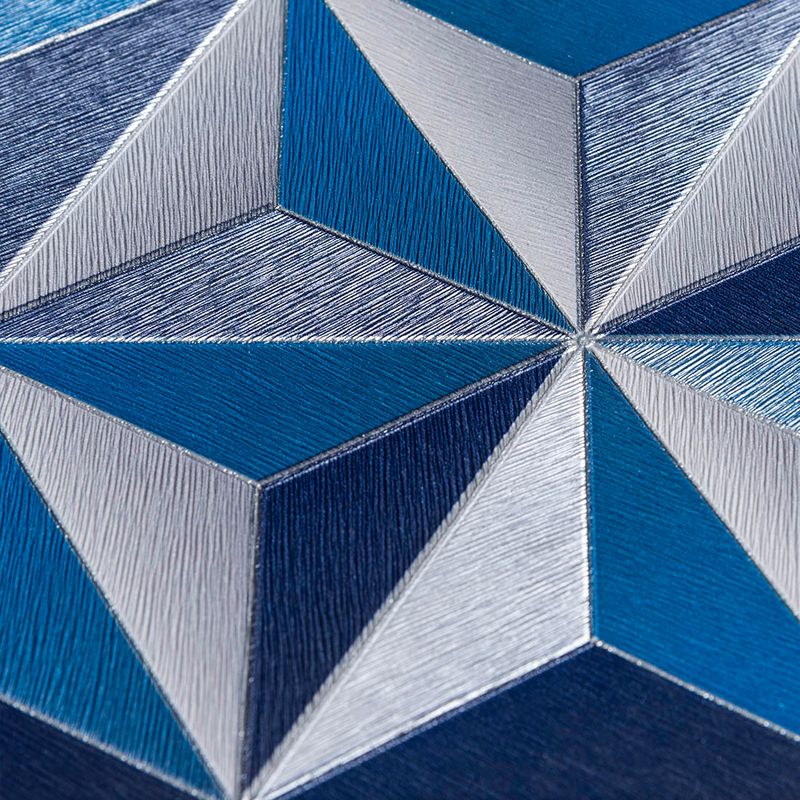 Detalhes-de-perto-do-Papel-de-parede-geometrico-tridimensional-azul