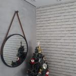 Papel-de-Parede-de-Tijolos-Rustico-Decoratto-em-sala-de-estar-com-espelho