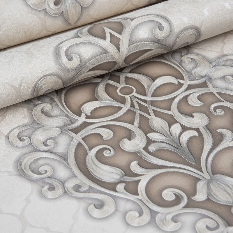 Papel-de-Parede-Bege-e-Marrom-NeoArabesco-Decoratto