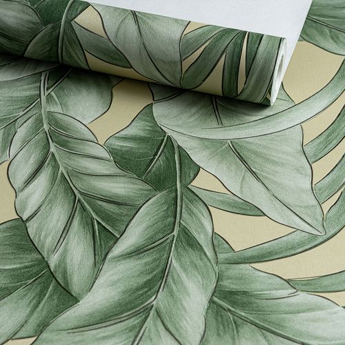 Papel de Parede Folhas Verdes Decoratto