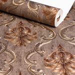 Papel-de-Parede-Marrom-Arabesco-Decoratto