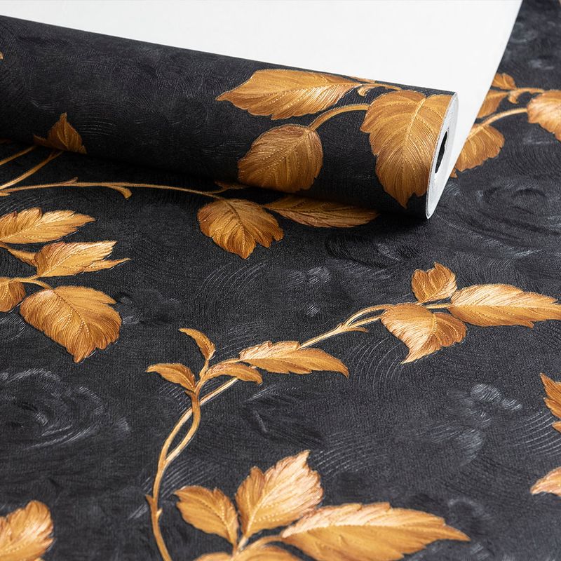 Rolo-de-papel-de-parede-adesivo-floral-preto-decoratto