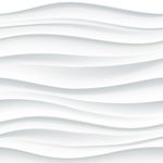 Papel de Parede Adesivo 3D Cinza e Branco textura Ondulado