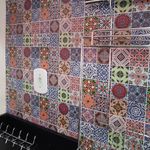 Papel De Parede Adesivo Azulejo Cozinha Vintage Português Colorido