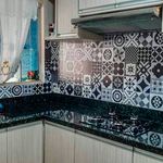 Papel de Parede Adesivo Azulejo Preto e Branco