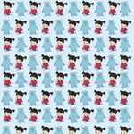 Papel de Parede Adesivo Infantil Azul Monstros SA Boo Sulley