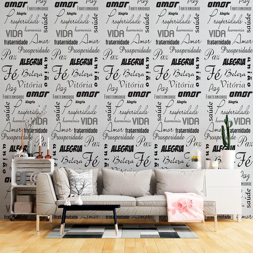 Papel de Parede Adesivo Casual Branco Óculos Preto Ótica - Medidas: 48 x 150 cm