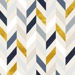 Estampa de papel chevron Azul Dourado Cinza