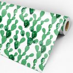 Papel de Parede Adesivo Floral Cactos Verdes