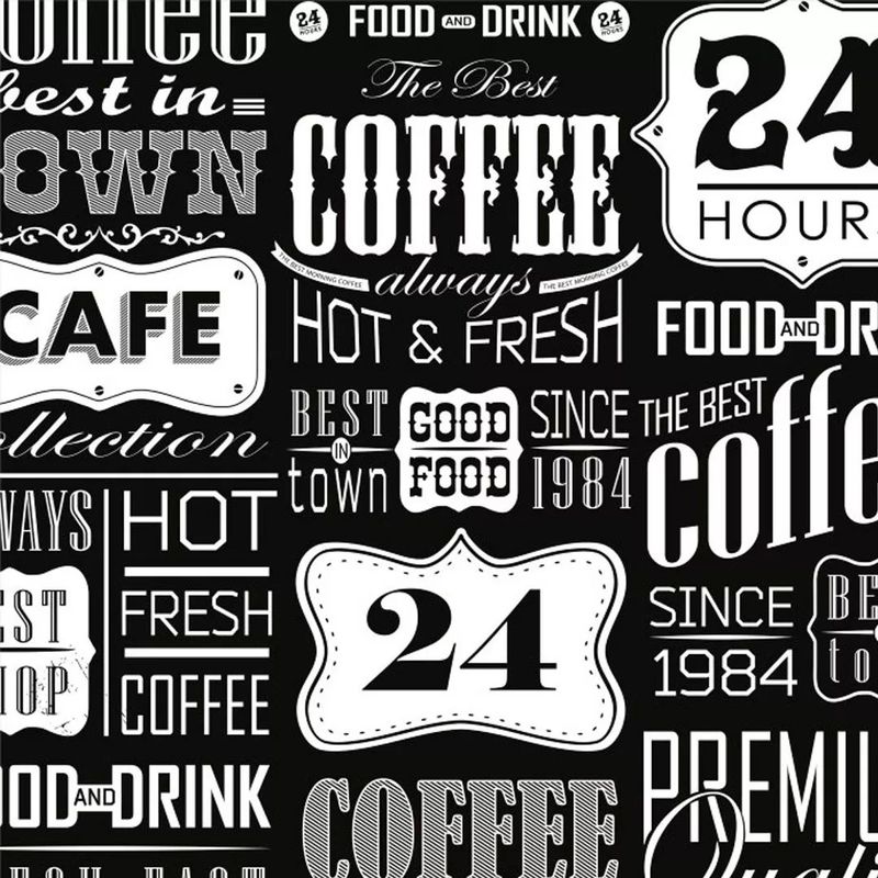 Papel de Parede Adesivo Gourmet Cafeteria Good Food Coffe Café