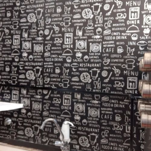 Papel de Parede Adesivo Gourmet Restaurantes Cardápio Menu - Medidas: 48 x 300 cm