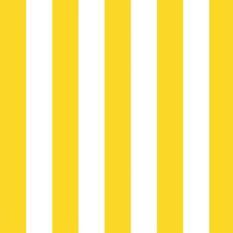 Papel de Parede Adesivo Listrado Amarelo e Branco