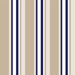 Papel de Parede Adesivo Listrado Bege, Azul e Branco