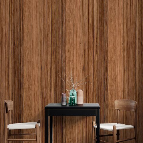 Papel de Parede Adesivo Madeira Marrom - Medidas: 48 x 300 cm