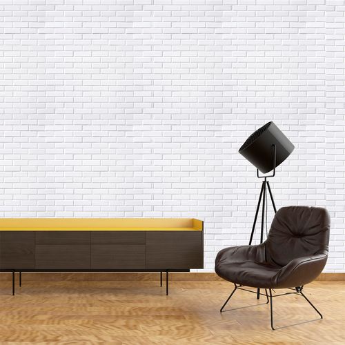 Papel de Parede Adesivo Tijolinho Gelo - Medidas: 48 x 300 cm