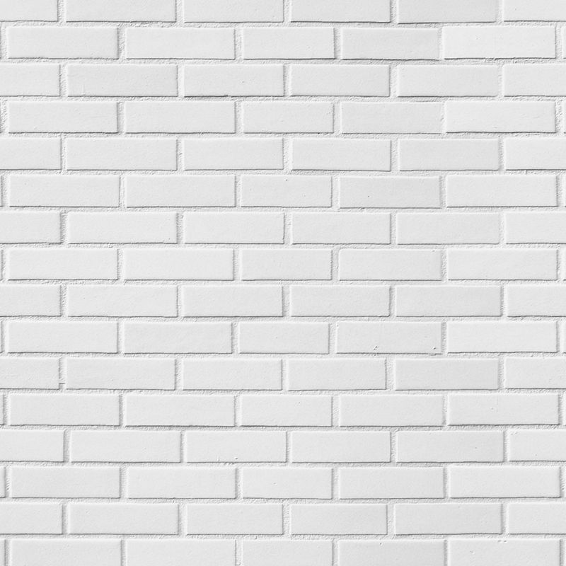 Papel de Parede Adesivo Tijolinho Branco Gelo