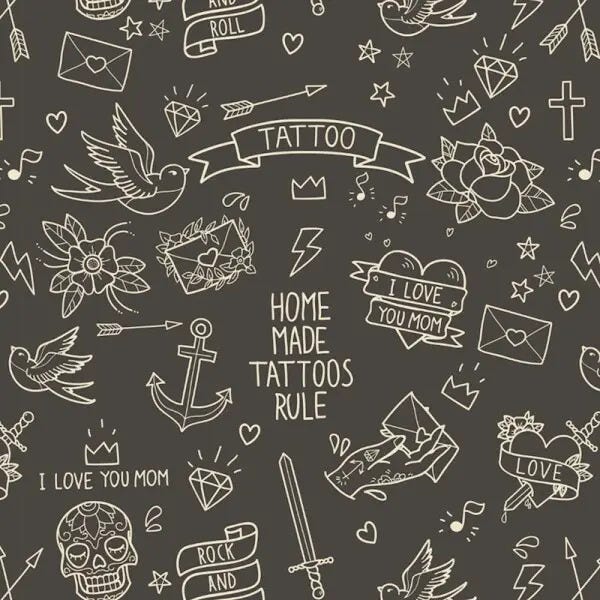 papel de parede tatuagem