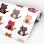 Papel de Parede Adesivo Teens Gatinhos Gatos Fofos