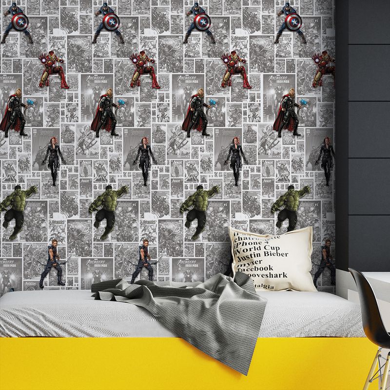 Papel de Parede Adesivo Teens Geek Quadrinhos HQ Marvel Vingadores Avengers