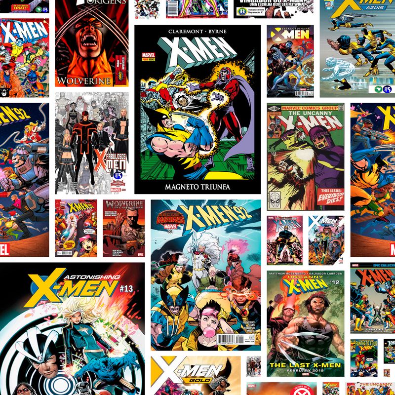 Papel De Parede Adesivo Teens Geek Quadrinhos HQ Super-heróis X-men