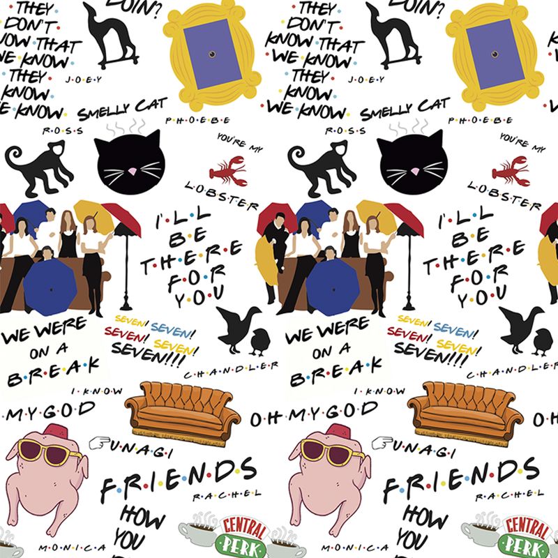 Papel De Parede Adesivo Teens Geek Série Friends