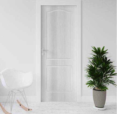 Adesivo para Porta de Madeira com Estampa Clássica Advanced 210 x 74 cm - Cor: Branco