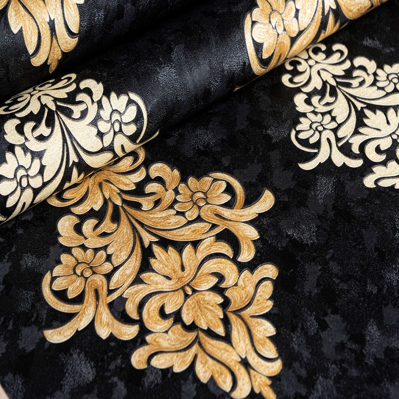 Papel-de-Parede-Arabesco-Realeza-Onix-e-Dourado-Audacity