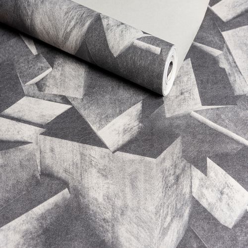 Papel de Parede Audacity Rocha Cinza - Medidas: 10 metros x 53 cm