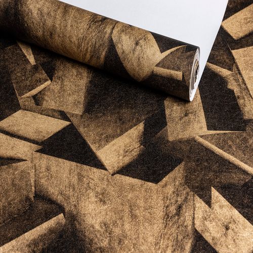 Papel de Parede Audacity Rocha Bronze - Medidas: 10 metros x 53 cm