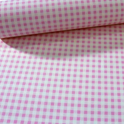 Papel de Parede Infantil Quadriculado Rosa