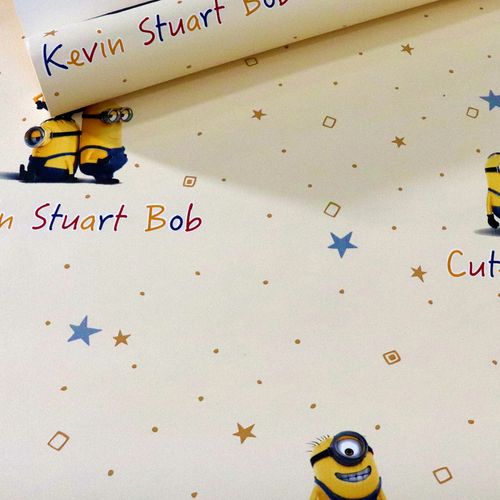 Papel de Parede Infantil Minions - Medidas: 10 metros x 53 cm