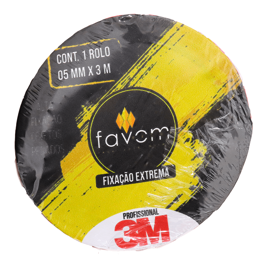 Fita Adesiva Dupla Face 3M VHB Fixa Forte Transparente de 5 mm com 3 metros