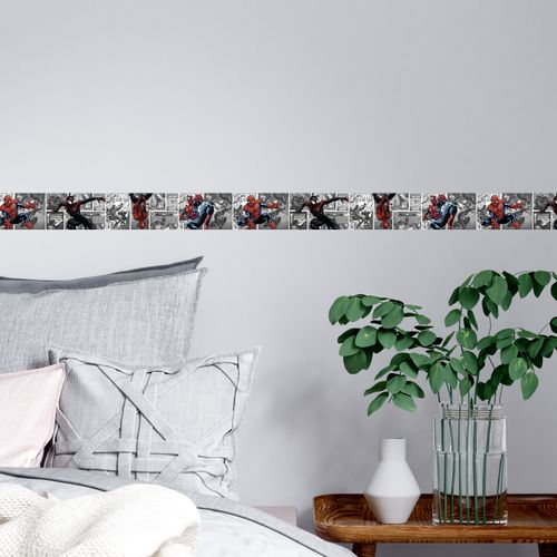 Faixa Decorativa Autoadesiva Coleção Teen 100 x 15 cm - Tema: Homem-Aranha