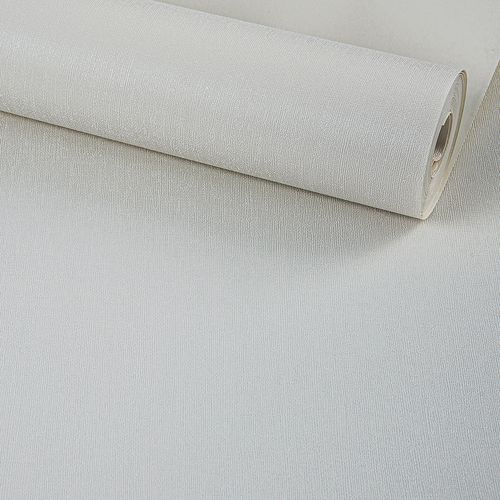 Papel de Parede Decoratto Off White Liso - Medidas: 10 metros x 53 cm