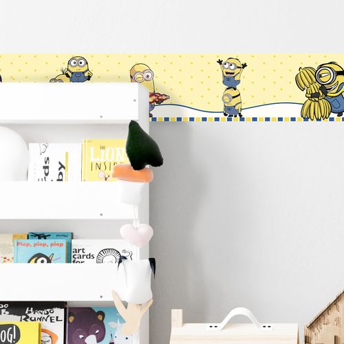 Faixa Decorativa Autoadesiva Coleção Infantil Bebê 100 x 15 cm - Tema: Minions