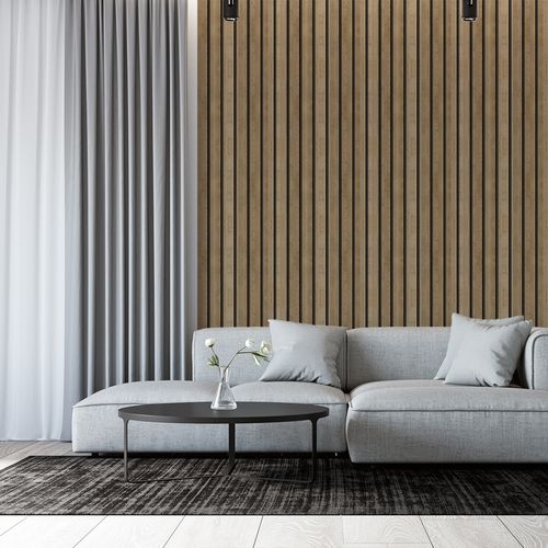 Papel de Parede Adesivo Madeira Carvalho Estilo Ripa - Medidas: 48 x 300 cm
