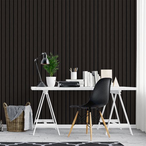 Papel de Parede Adesivo Madeira Tabaco Estilo Ripa - Medidas: 48 x 300 cm