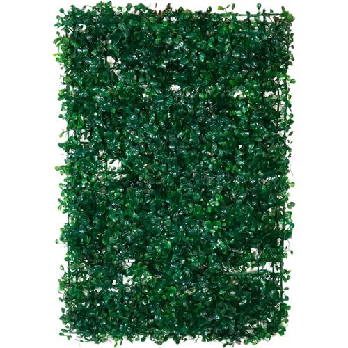 Muro Inglês com Folhagem Artificial Decorativa Jardim Vertical Placa com 60 x 40 cm - Modelo: Buchinho