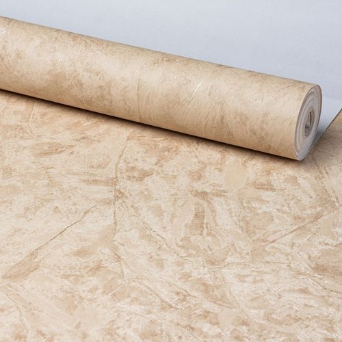 Papel de Parede Vinílico Sierra Creme Claro - Medidas: 10 metros x 53 cm