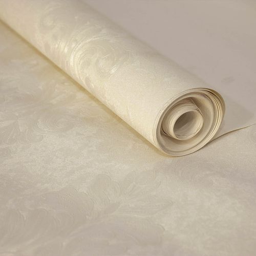 Papel de Parede Arabesco Bege - Medidas: 10 metros x 53 cm