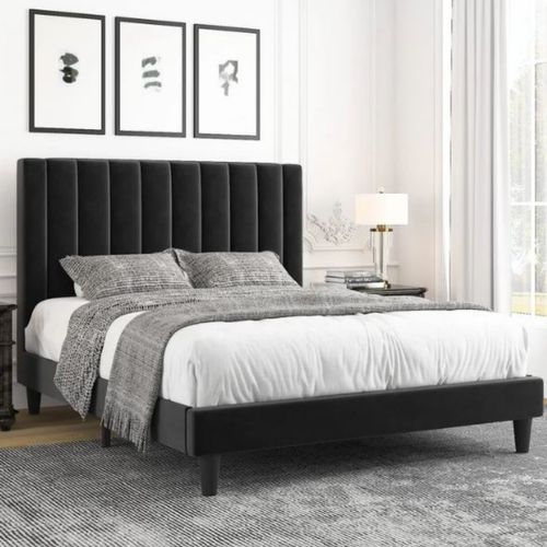 Cabeceira de Cama Modulada Estofada 60 x 20 cm - Cor: Preta