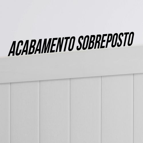 Acabamento para Painel de Lambri Autoadesivo em Barras de PVC 275 x 5,1 cm - Cor: White